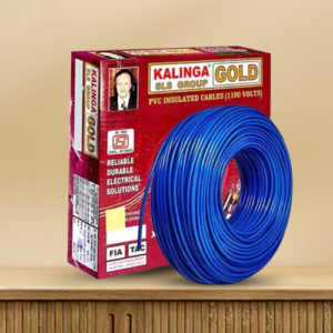 Câble domestique monoconducteur FAB 1,5 mm², ignifugé, en PVC bleu ignifugé, isolé en cuivre CCS, longueur : 91 m